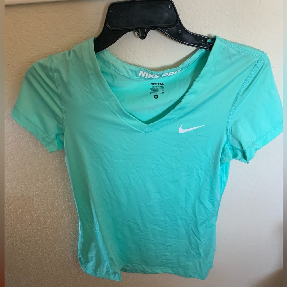 Teal Nike Pro Shirt- Like New